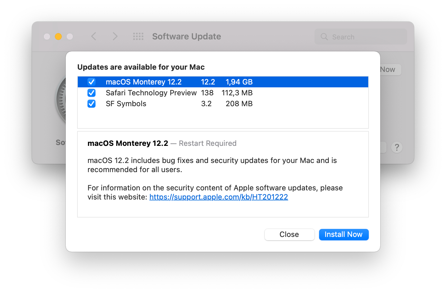 苹果发布了带有 Safari 安全补丁的 macOS 12.2，同时改进了 ProMotion 滚动体验