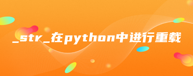 _str_如何在python中进行重载？