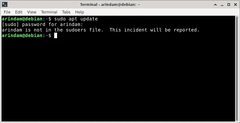 在 Debian 中将用户添加到 SUDOERS 组的 2 种方法