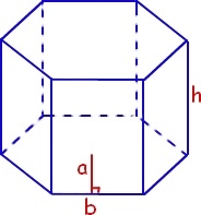 六角柱的表面积和体积在C编程中的计算