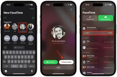 iOS 17：如何录制FaceTime视频或音频消息