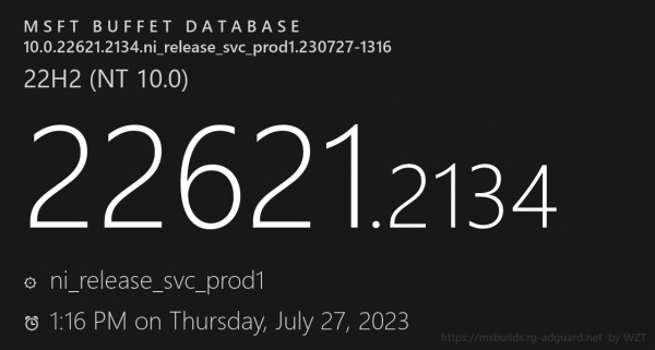 Windows11推出8月累积更新KB5029263，版本将升级至22621.2134！详情