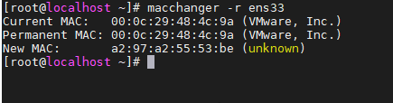 Linux中如何更改MAC地址