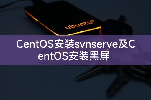 CentOS安装svnserve与CentOS黑屏问题解决