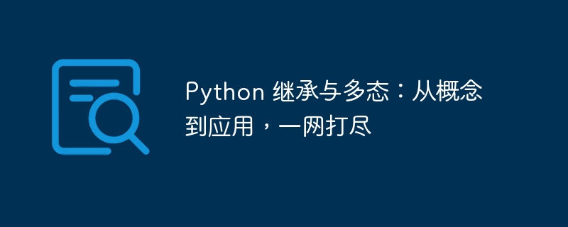 Python 继承与多态：从概念到应用，一网打尽