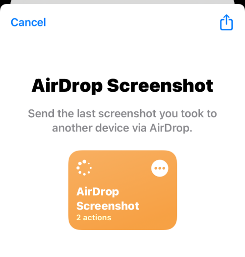 在iPhone上如何使用AirDrop分享最新的截图