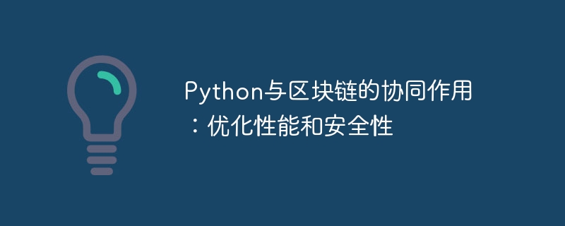 Python与区块链的协同作用：优化性能和安全性
