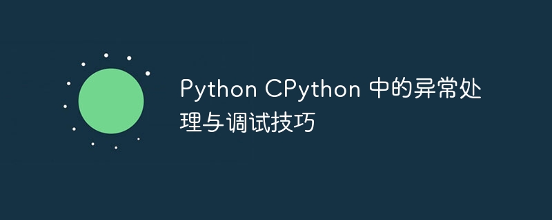 Python CPython 中的异常处理与调试技巧
