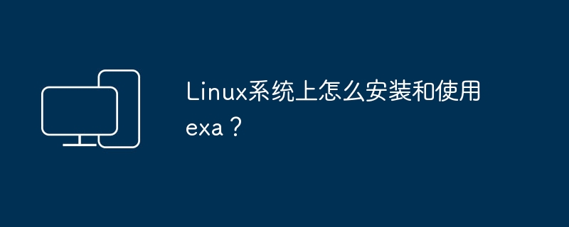 在Linux系统上如何安装和运用exa？