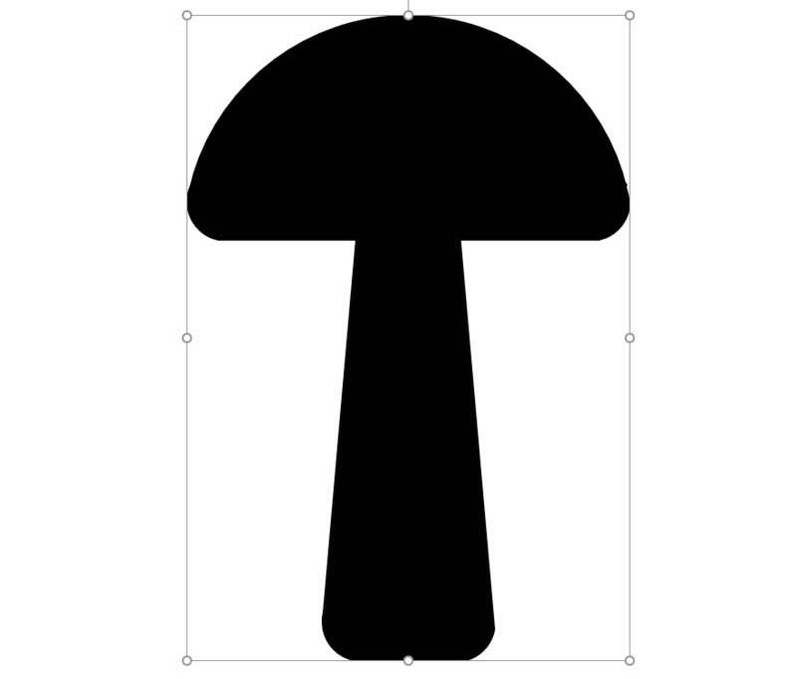 PPT绘制蘑菇图标的图文方法