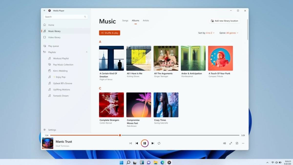 微软在 Windows 11 中推出新的媒体播放器应用，取代了 Groove 音乐播放器