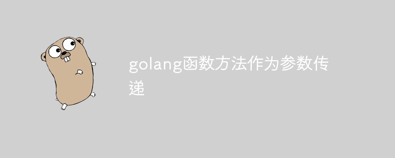 golang函数方法作为参数传递