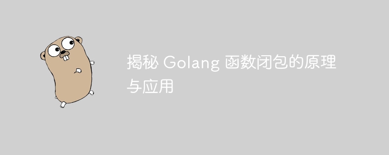 揭秘 Golang 函数闭包的原理与应用