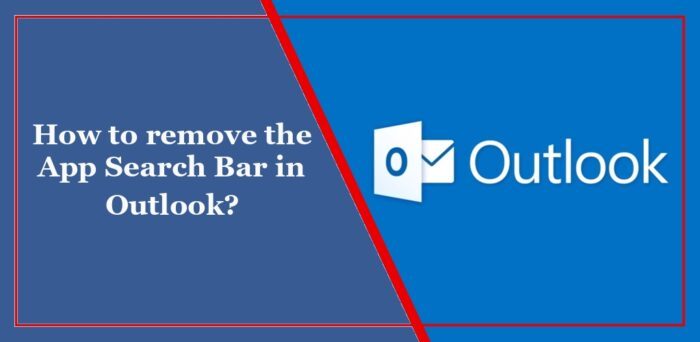 Outlook中如何移除应用程序搜索栏？