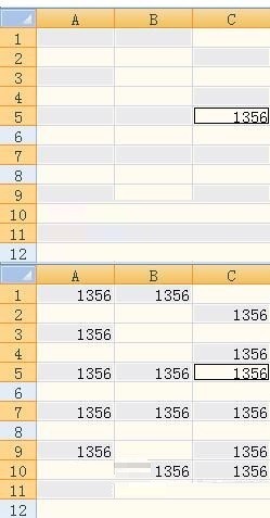Excel中填充不连续单元格的简单教程