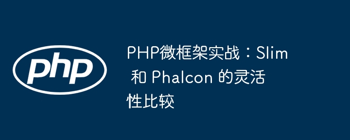 PHP微框架实战：Slim 和 Phalcon 的灵活性比较