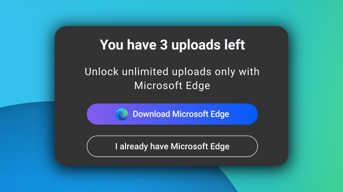 Microsoft 或许会限制竞争对手从 Edge 浏览器上的移动功能上传