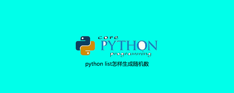python list怎样生成随机数