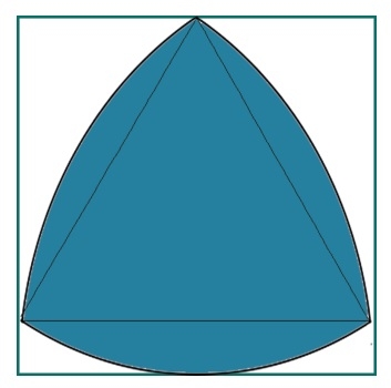 最大的瑞利三角形在一个正方形内？