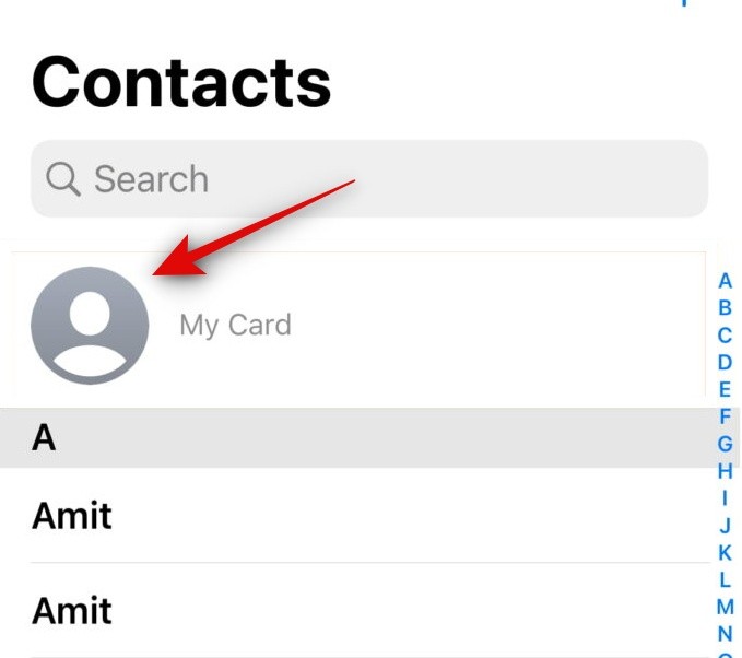 如何在iPhone上的“通讯录”中设置我的名片 [2023]