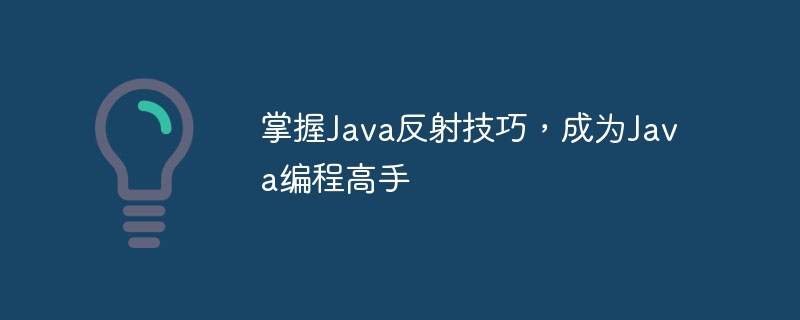 掌握Java反射技巧，成为Java编程高手