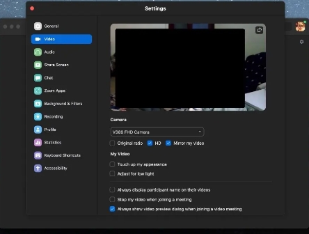 Mac上如何使用外部网络摄像头进行FaceTime实时视频通话