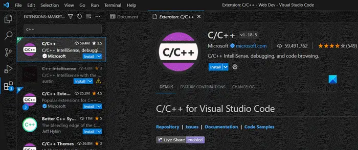 如何配置VS Code for Microsoft C++