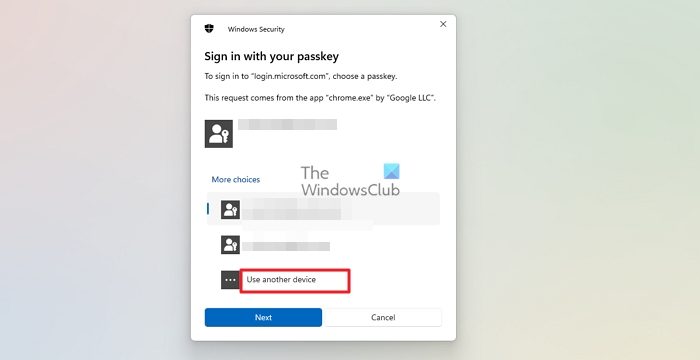 如何为您的Microsoft帐户使用Passkey
