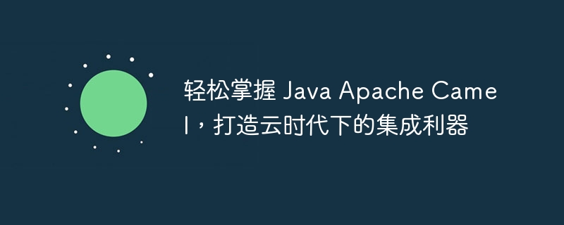 轻松掌握 Java Apache Camel，打造云时代下的集成利器