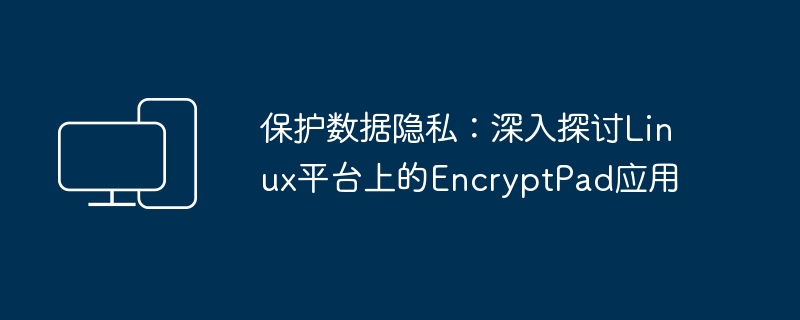 确保数据隐私：解析Linux平台上EncryptPad应用