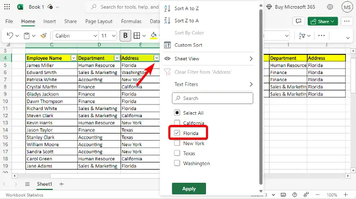 如何多条件使用Excel过滤功能