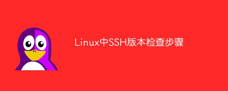 检查Linux上SSH的版本的步骤