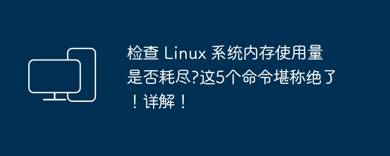 检查 Linux 系统内存使用量是否耗尽?这5个命令堪称绝了！详解！