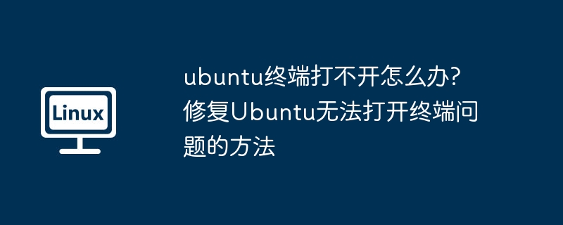 ubuntu终端打不开怎么办? 修复Ubuntu无法打开终端问题的方法