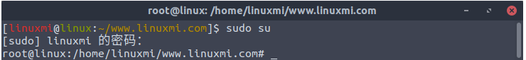 Linux命令su、sudo、sudo su、sudo -i使用和区别