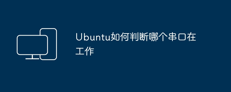 如何识别 Ubuntu 中哪个串口正在使用