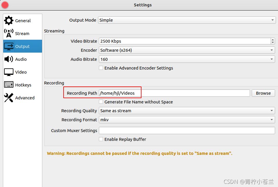 ubuntu 20.04录屏软件OBS安装和卸载图文教程
