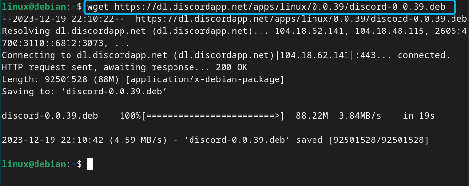 在Debian 12上的安装指南：Discord