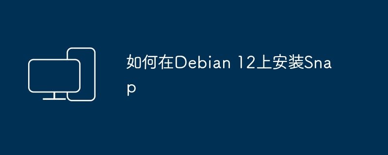 在Debian 12上安装Snap包管理器