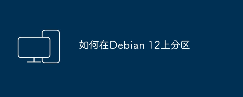 在Debian 12上进行磁盘分区操作