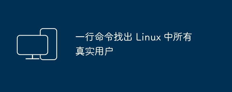 查找 Linux 系统中的所有活动用户