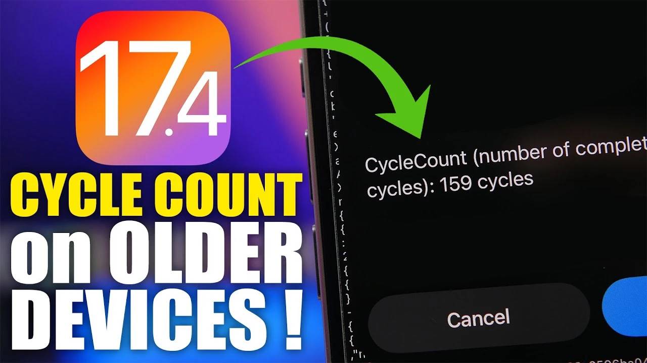在 iOS 17.4 上如何查看旧 iPhone 的电池循环计数