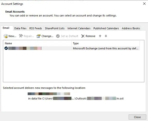 您同步的文件夹中的一个或多个项目不匹配Outlook错误