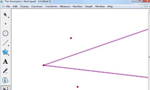 几何画板在画角时加三等分线的操作流程