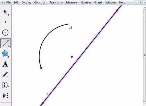 借助几何画板作圆弧沿直线翻折动画的图文方法