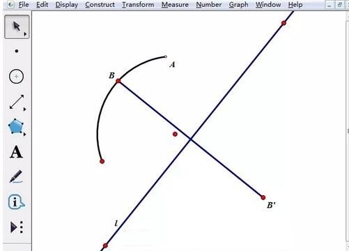 借助几何画板作圆弧沿直线翻折动画的图文方法