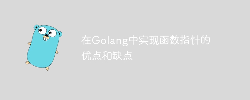 在Golang中实现函数指针的优点和缺点