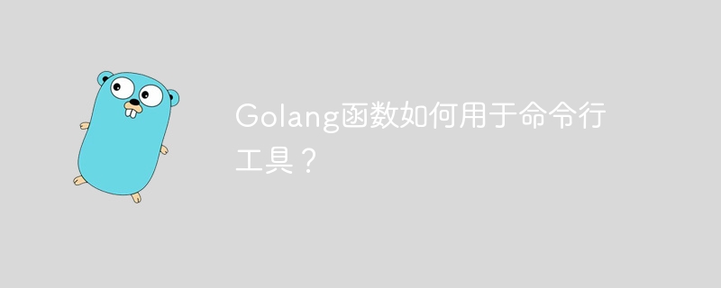 Golang函数如何用于命令行工具？