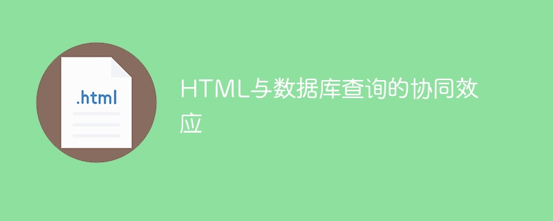 HTML与数据库查询的协同效应