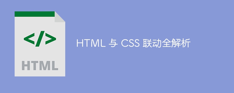 HTML 与 CSS 联动全解析